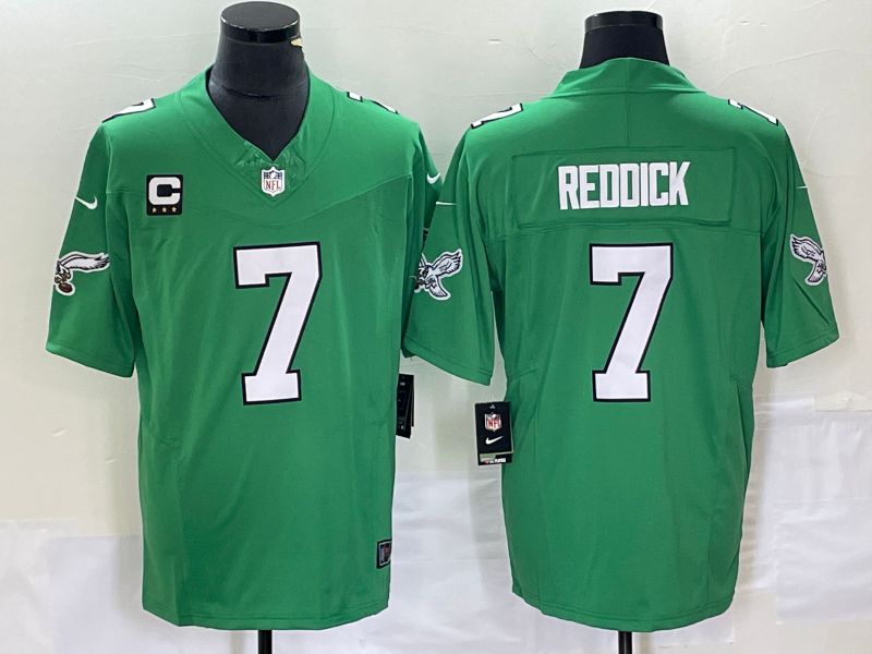 Men Philadelphia Eagles #7 Reddick Green Nike Throwback Vapor Limited NFL Jerseys->philadelphia eagles->NFL Jersey